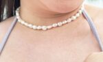 DIY-Set mit natürlichen Edelsteinen und Süßwasserperlen – Halskette und Armband, elastisch, mehrfarbig – Bild 7