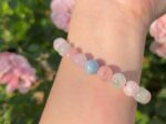 Multicolor Morganite Bracelet – Faceted Natural Gemstones, Adjustable Fit, Rainbow Colors - Image 2