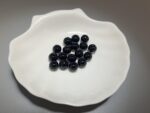 Faceted Black Agate Beads – 8 mm Round, 30 cm Strand, Opaque Gemstone for Jewelry Making