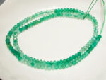Faceted Green Agate Beads (30cm) - Image 2