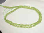 Sqaurely Faceted Peridot Beads (30cm) - Image 3