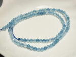 Faceted Aquamarine Beads – 3 mm Round, 30 cm Strand, Light Blue Gemstone for Jewelry Making - Image 3