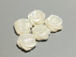 Mother of Pearl Rose Flower Beads 10 mm – for Jewelry & Craft Projects