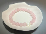 Faceted Rose Quartz Beads – 8 mm Round, 30 cm Strand, Pale Pink Gemstone for Jewelry Making - Image 4