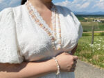 Multicolor Freshwater Pearl Jewelry Set – 150 cm Necklace & 17–18 cm Bracelet, 8–9 mm Pearls