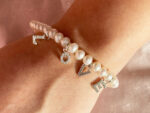 Sterling Silver Letter Charm – S925, 8x5 mm, Cubic Zirconia, Personalized Jewelry Component - Image 3