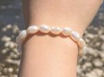 Handcrafted Baroque Freshwater Pearl Bracelet – 18 cm, White, 4–5 mm Pearls, No Clasp