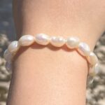 Handcrafted Baroque Freshwater Pearl Bracelet – 18 cm, White, 4–5 mm Pearls, No Clasp