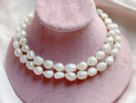 Opera-Length Hand-Knotted Freshwater Pearl Necklace – 75 cm, White, 7–9 mm Pearls - Image 3