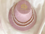 Soft Lavender Freshwater Pearl Necklace – 75 cm, Hand-Knotted, 5–6 mm Pearls - Image 3