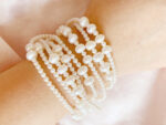 Long Mixed-Size Freshwater Pearl Necklace – 155 cm, Hand-Knotted, White, 3–6 mm Pearls - Image 2
