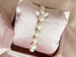 Handcrafted Baroque Freshwater Pearl Bracelet – 18 cm, White, 4–5 mm Pearls, No Clasp - Image 2
