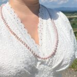 Light Lavender Freshwater Pearl Necklace – 75 cm, Hand-Knotted, 6–7 mm Pearls