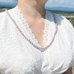 Lavender Freshwater Pearl Necklace – 75 cm, Round 6–7 mm Pearls, Hand-Knotted, High Lustre